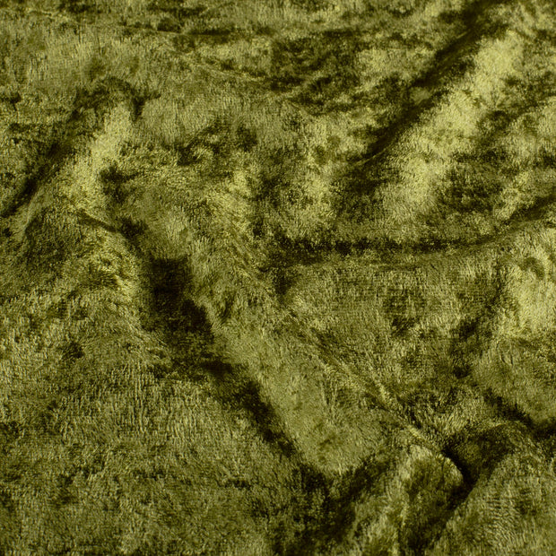 Velours fabric Unicolour Khaki Green