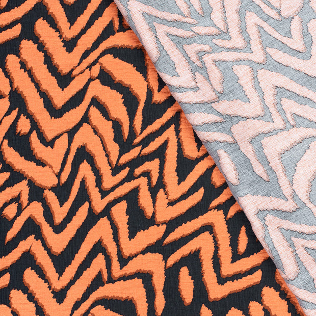 Viscose Nylon Ottoman fabric Abstract printed 