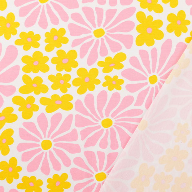 Jersey fabric Light Pink printed 