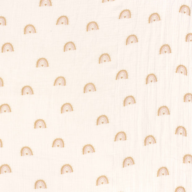 Muslin fabric Off White matte 