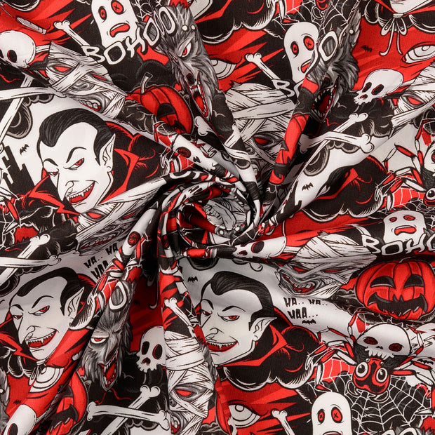 tela Rojo estampado 