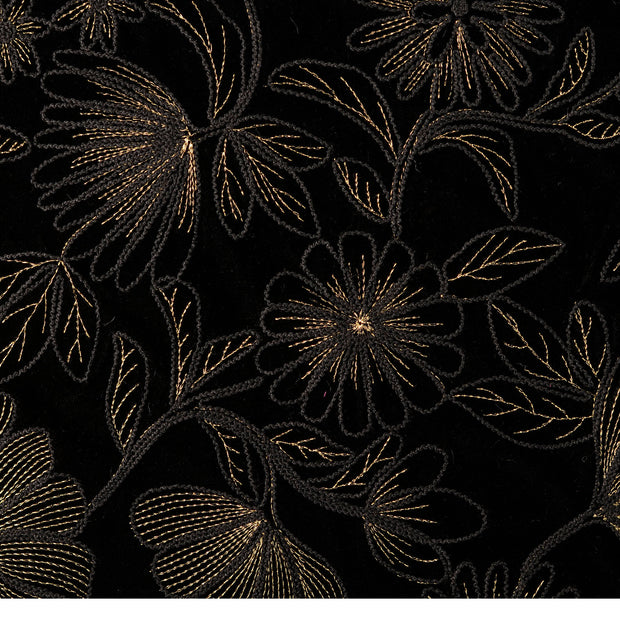 Velours fabric Flowers 