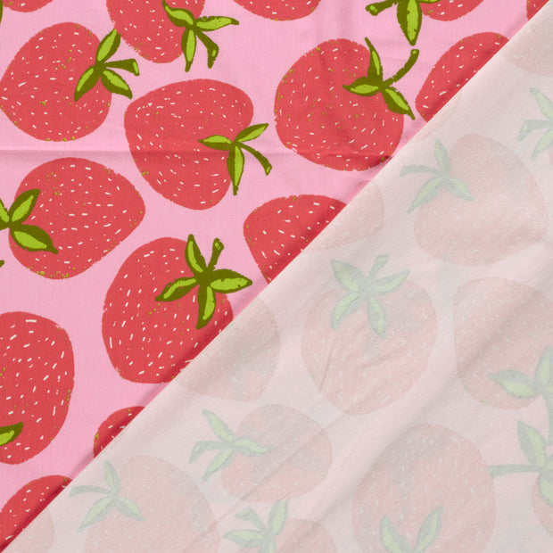 Jerséis tela Fresas estampado 