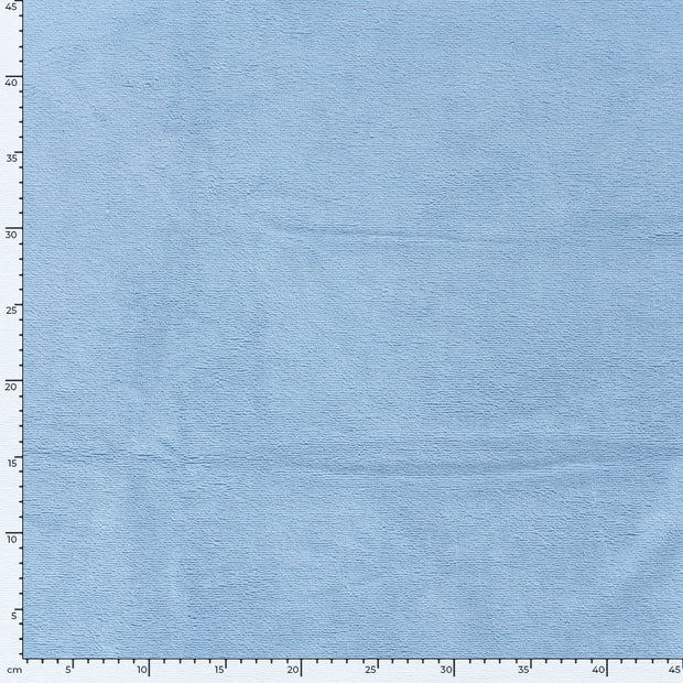 Bambus Fleece fabrik Uni Babyblau
