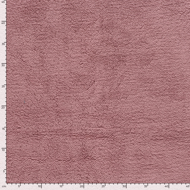 Sherpa Fleece fabrik Uni Hell Mauve