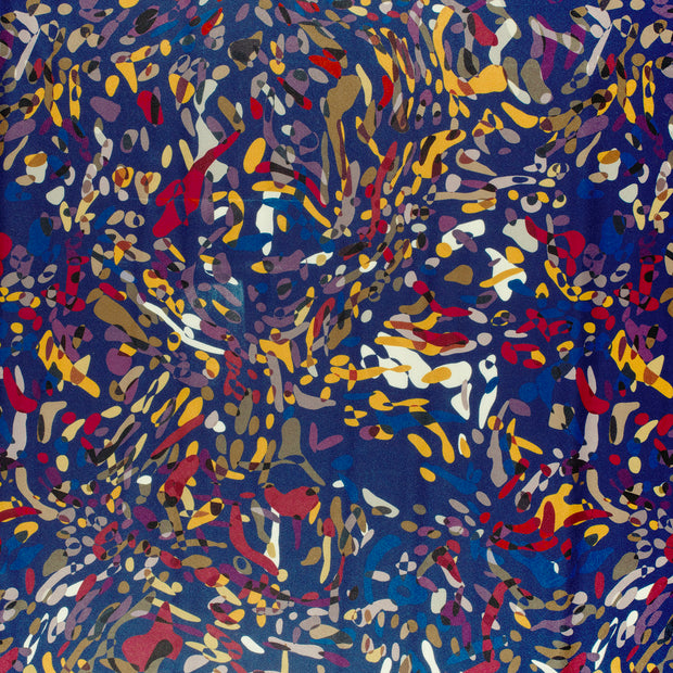 Satin fabric Navy slightly shiny 