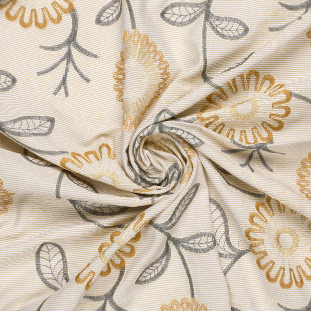  fabric Beige embroidered 