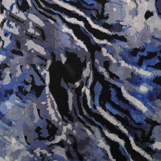 Jersey fabric Camouflage Light Blue
