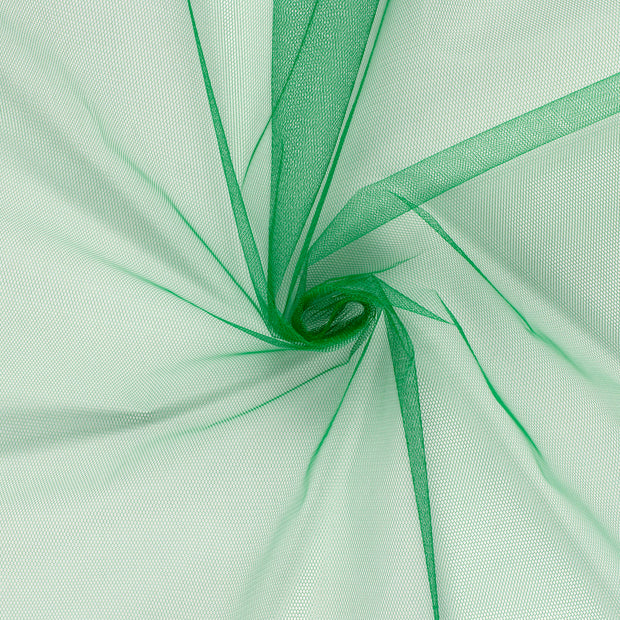 Tulle fabric Dark Green semi-transparent 