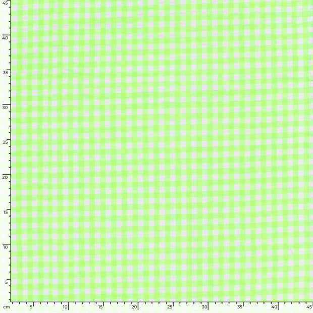 Popeline de Coton tissu Unicolore Vert Fluo