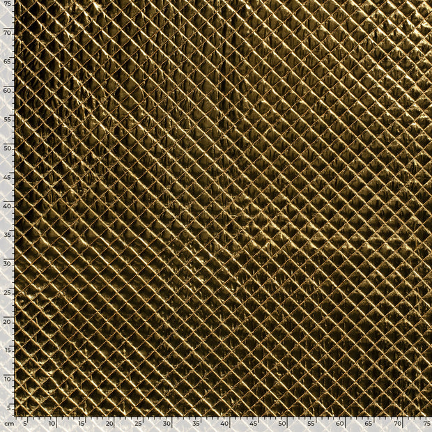 Stepped Lining fabric Checks Gold