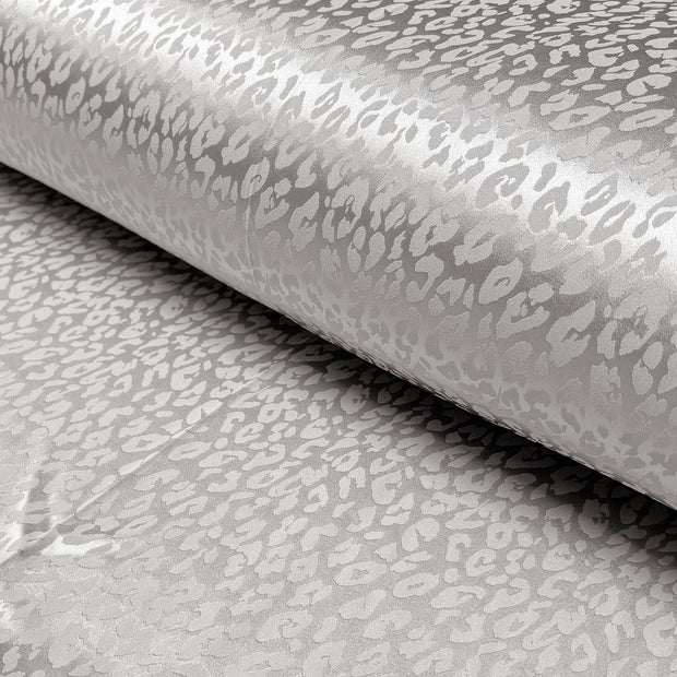 Satin Jacquard tissu Unicolore Gris clair