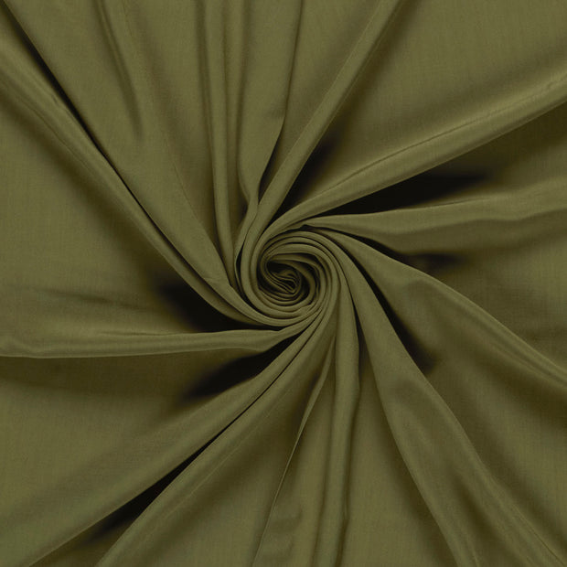 Viscose Poplin fabric Olive Green 