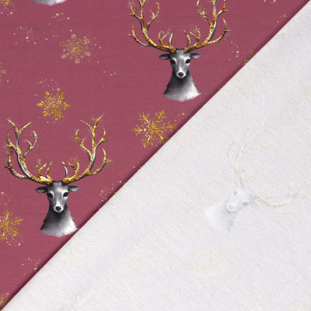 French Terry fabric Deer digital printed 