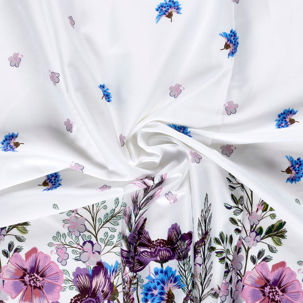 Cotton Satin fabric digital printed 