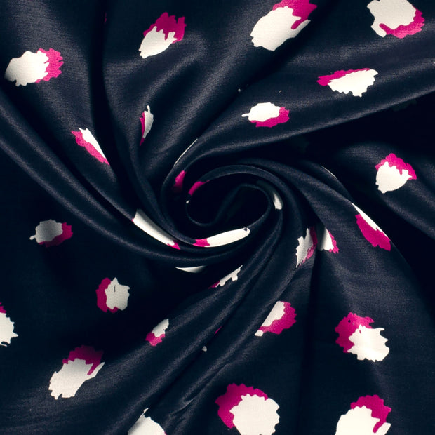 Viscose Satin fabric Navy
