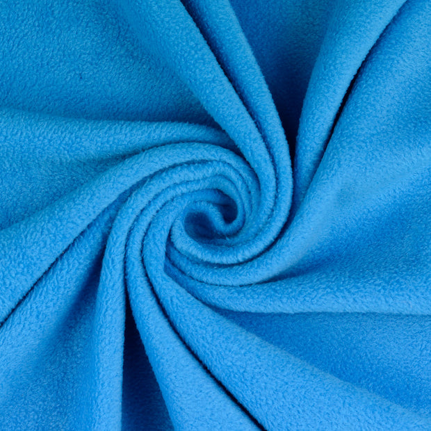 Polar Fleece fabric Turquoise brushed 
