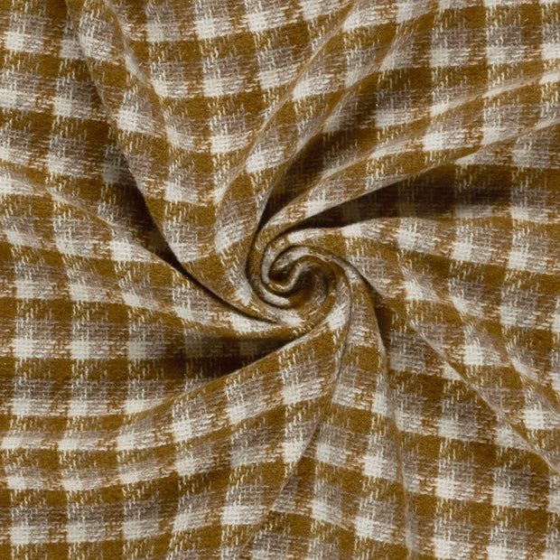Jacquard stof Oker brushed 