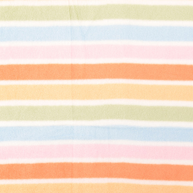 Polaire tissu rayures Multicolore
