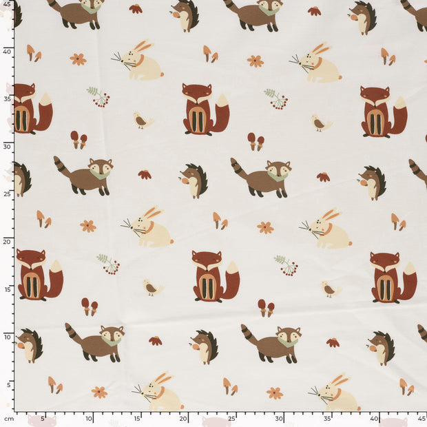 French Terry fabric Off White