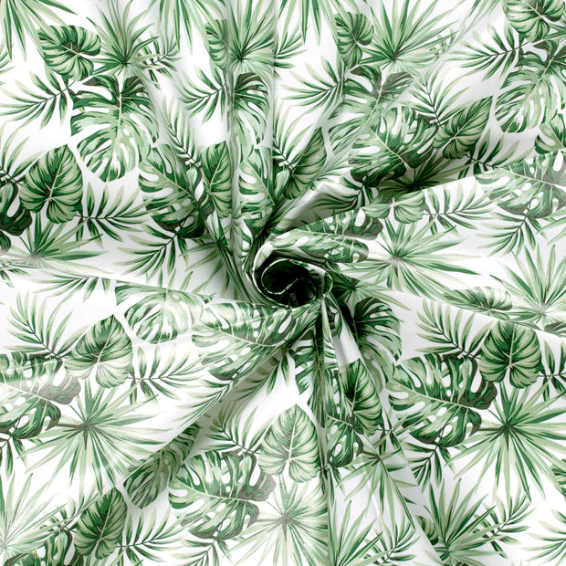 Toile Cirée tissu Blanc optique imprimé 