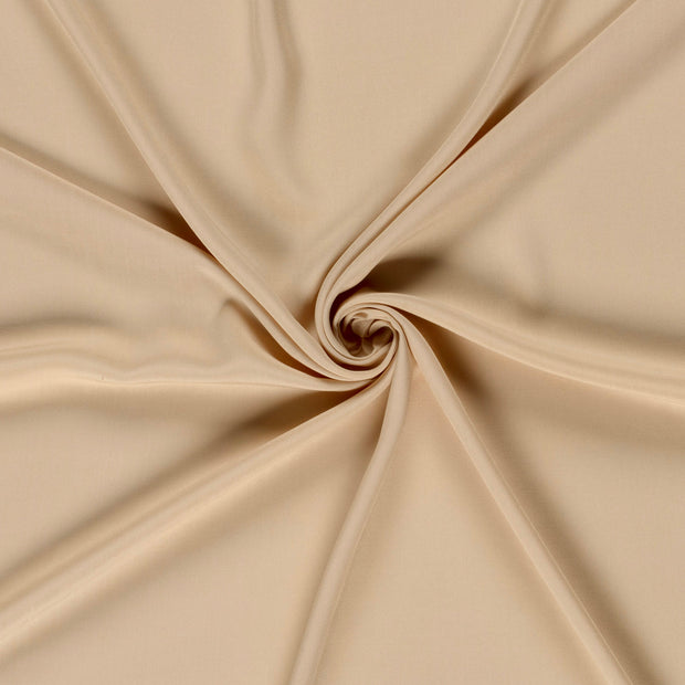 Viscose Poplin stof Beige 
