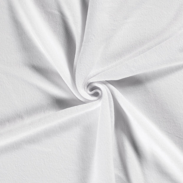 Polar Fleece fabric Optical White brushed 