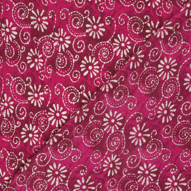 Voile fabric Flowers printed 