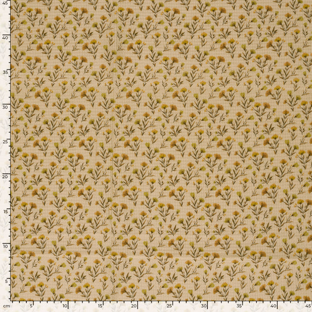 Waffle piqué fabric Oker