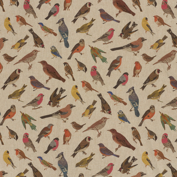 Linen Look fabric Brown matte 