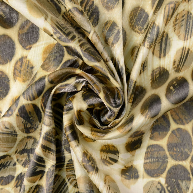 Viscose Satin fabric Beige 