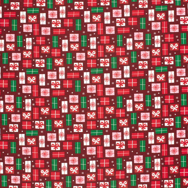 Cotton Poplin fabric Red 