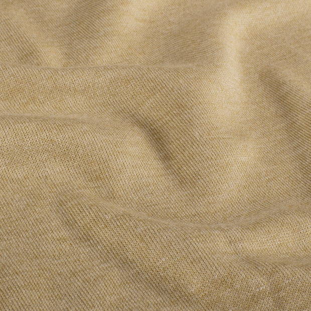 Poly Viscose Jersey fabric Melange Camel