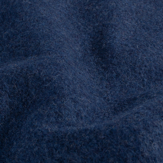 Wool Boucle fabric Unicolour Indigo