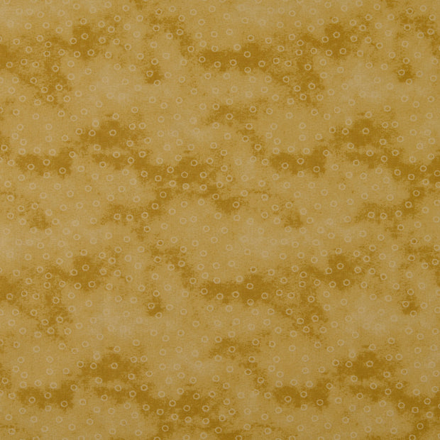 Cotton Poplin fabric Geometric pattern Beige