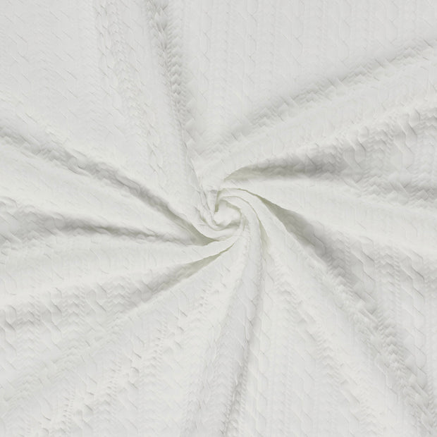 Heavy Knit tela Blanco roto 