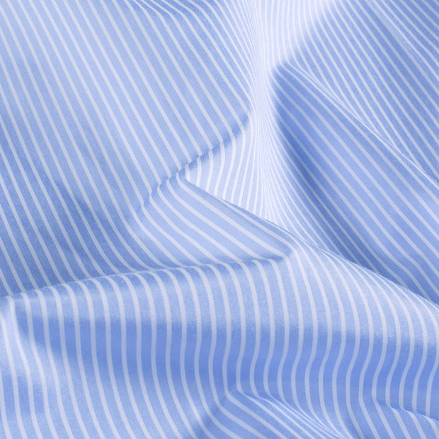 Woven Polyester fabric Stripes Indigo
