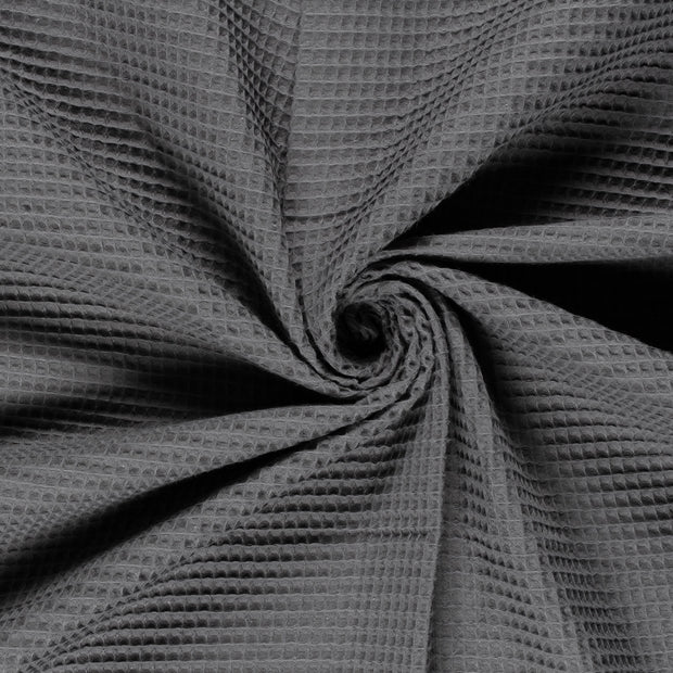 Waffle piqué fabric Grey 