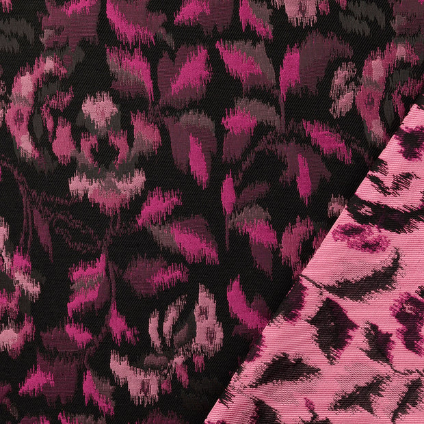 Jacquard fabric Pink yarn dyed 