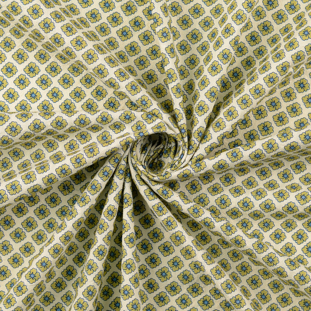 Seersucker tissu Vert Olive 