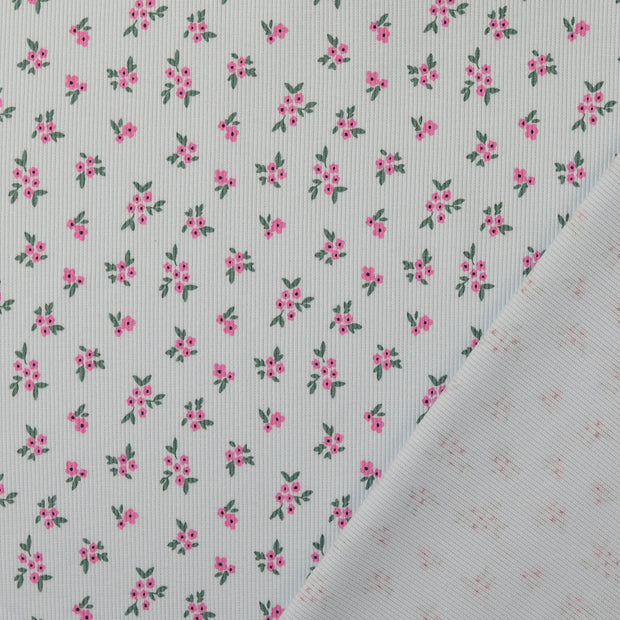 Rib Jersey fabric Baby Blue 