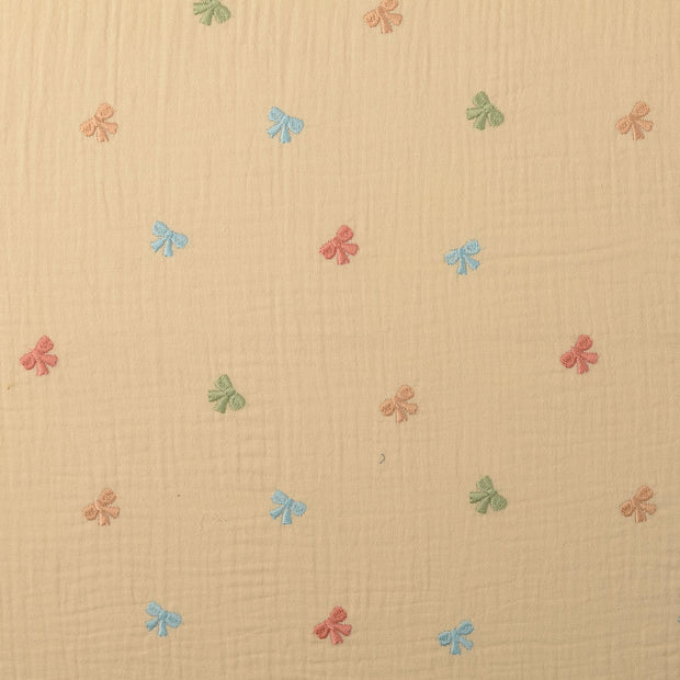 Musselin fabrik Abstrakt Beige