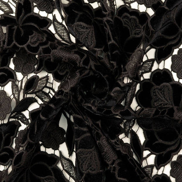 Lace fabric Black 