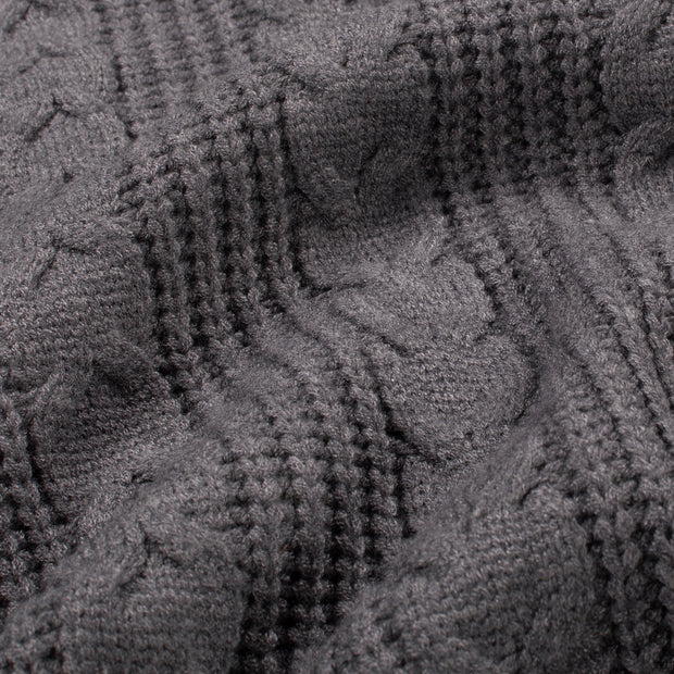 Heavy Knit fabric Unicolour Grey