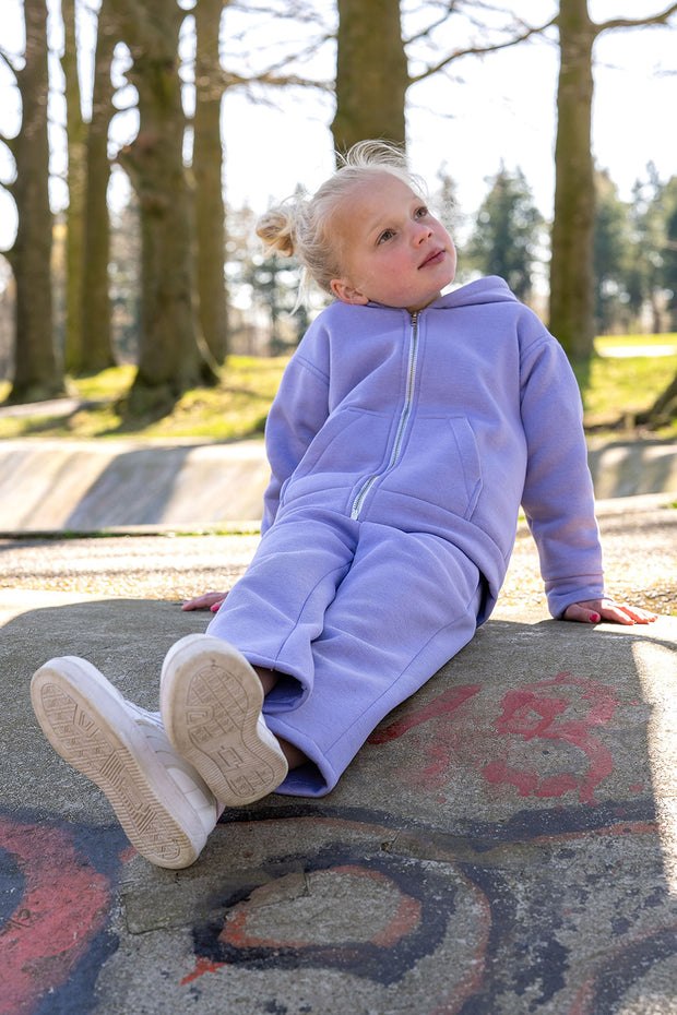 Jogging fabric Unicolour Lila