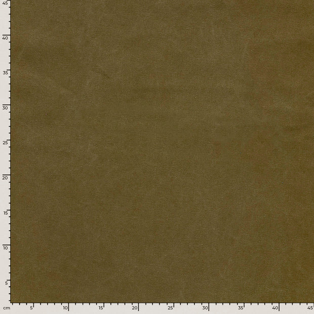 Canvas fabric Unicolour Khaki Green
