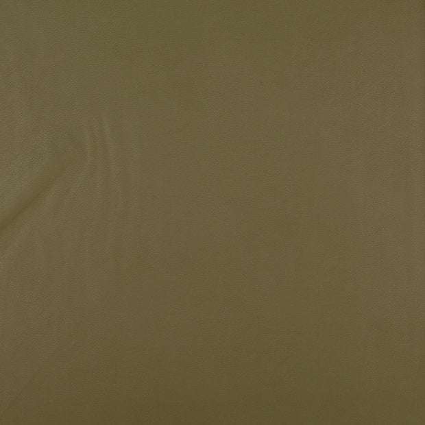 Leather fabric Olive Green