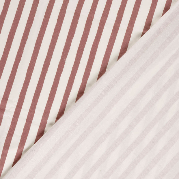 French Terry GOTS organic fabric Stripes digital printed 