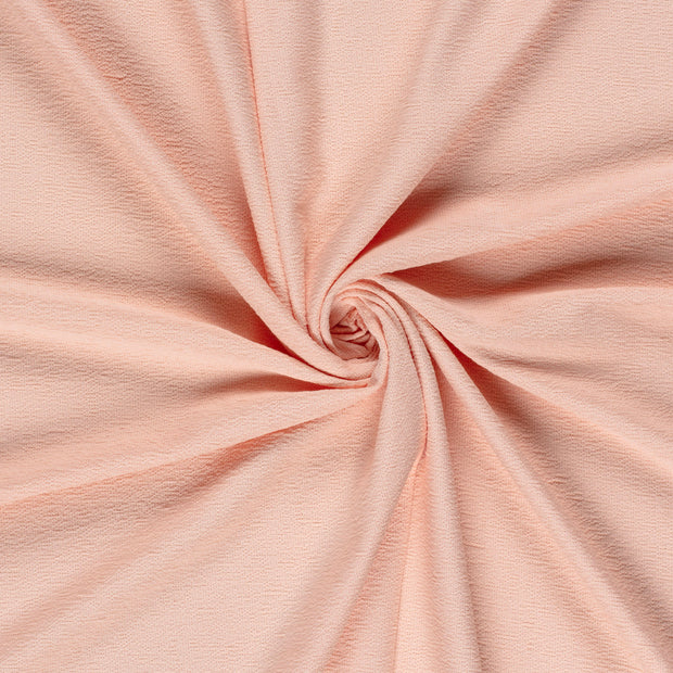 Terry Crêpe stof Zalm 