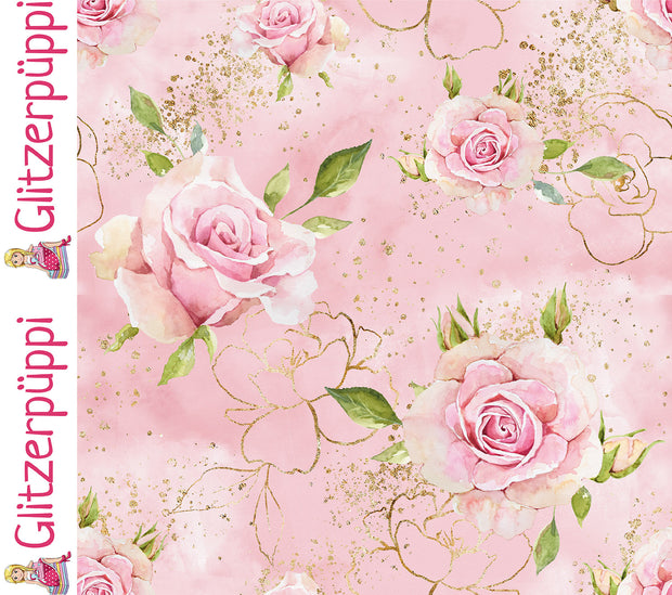 French Terry fabrik Rosen Helles Pink